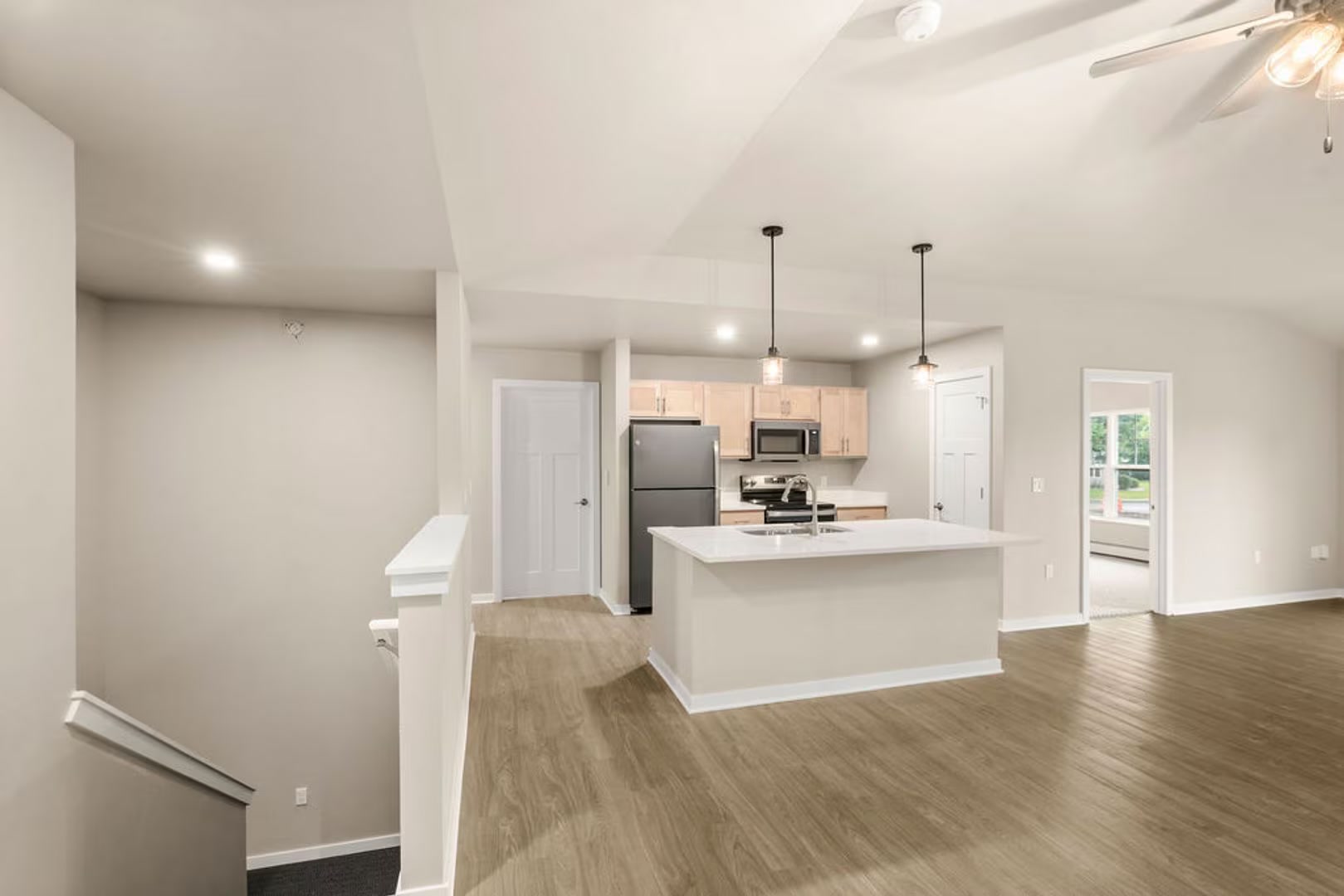 Open-concept living space